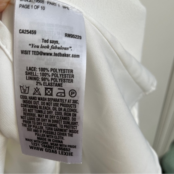 Ted Baker Lexiie Lace Structured Dress - Picture 10 of 12